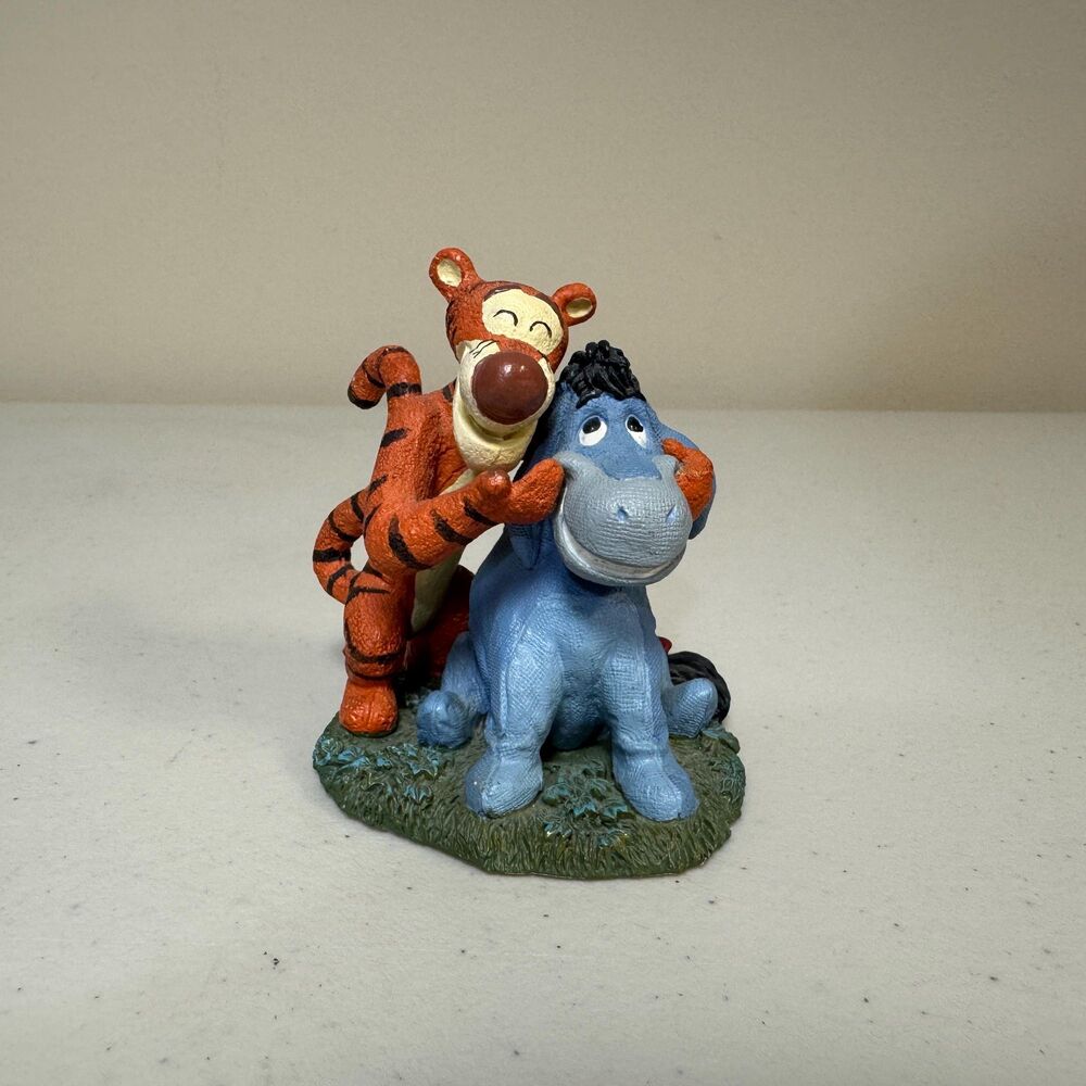 Vtg Disney Simply Pooh So This Is What Smiling Feels Like Eeyore Tigger Figurine